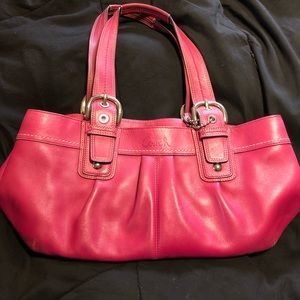 Authentic coach bright pink
